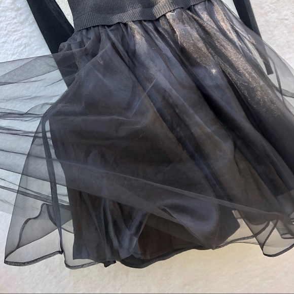 NWT {Esley} Black Tulle Sweater Dress! Medium - Picture 8 of 11